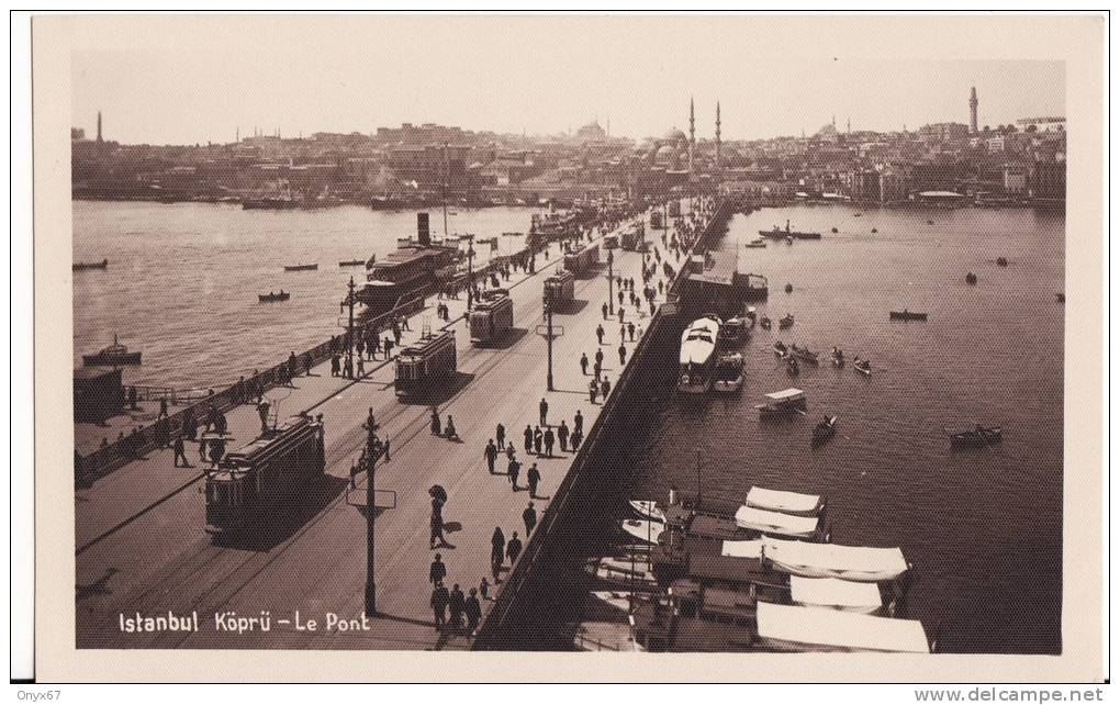 ISTANBUL - Le Pont Galata Avec Tramway - TURQUIE - Photo Carte - - Turquia