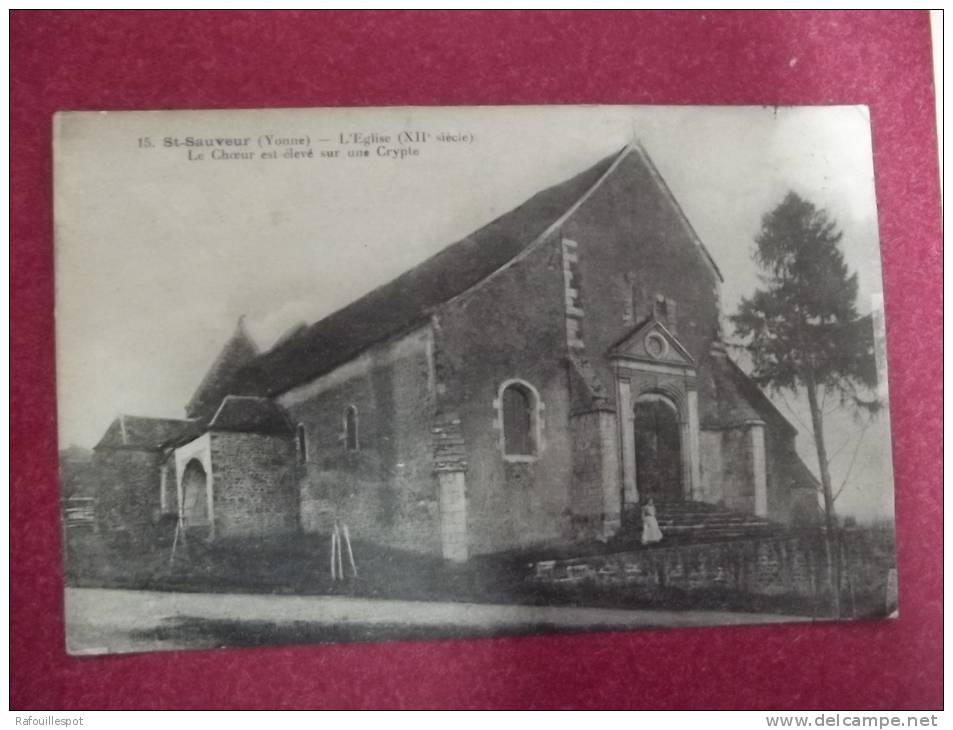 Cp  St Sauveur En Puisaye L'eglise - Saint Sauveur En Puisaye