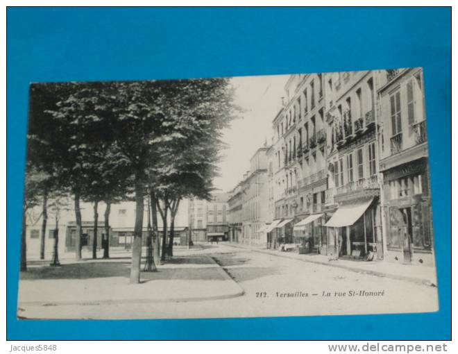 78) Versailles - N° 212 - La Rue St-honoré  - Année 1914  - EDIT - Bourdier - Versailles