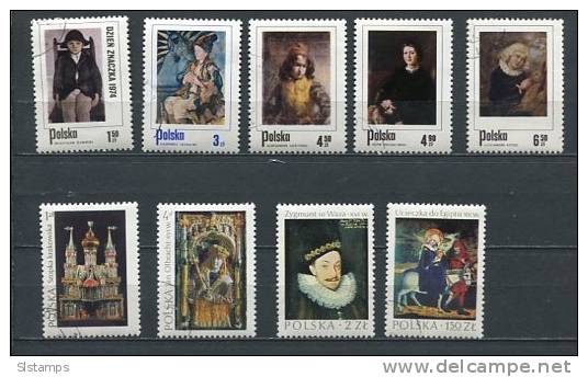 Poland 1974 Mi 2296-2349  Used/CTO Complete Sets - Collections