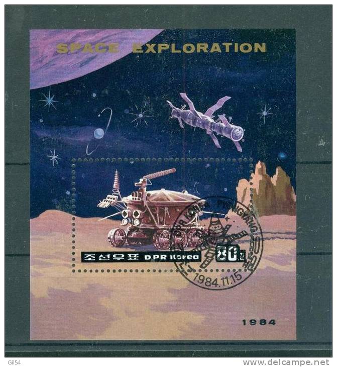 Bloc Corée Du Nord De 1984 Oblitérés , Space Exploration   - Ai10210 - Corée Du Nord