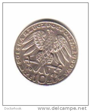 POLAND    10  ZLOTYCH  1967  (Y# 58) - Poland