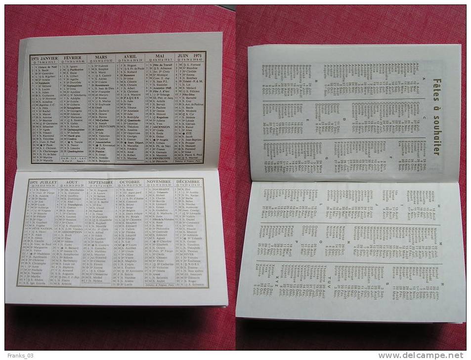 Mini Répertoire De La Vie Ouvrière 1971 - Carnets D'Adresses