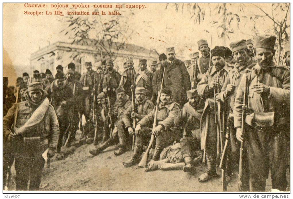 SKOPJE SKOPLJE (Macédoine) Guerre 1914-1918 Groupe De Militaires Superbe Plan - Macédoine Du Nord