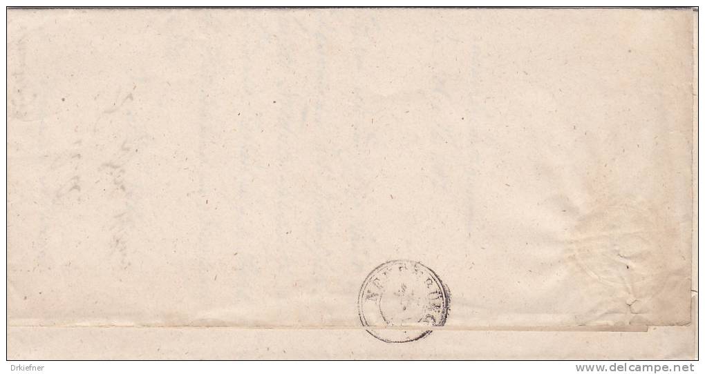 Dienstsache, Brief Von Pforzheim Mit Stempel R2: PFORZHEIM 30. Jul. A 4, Nach Schwann über Neuenbürg, 1866 - Other & Unclassified
