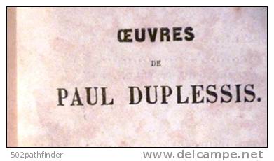 Les Grands Jours D'Auvergne .Paul Duplessis - Sér.3& 4 - "Diane D'Erlanges" 1860 - Alexandre Cadot Imp. E.Dépée [rare] - 1801-1900