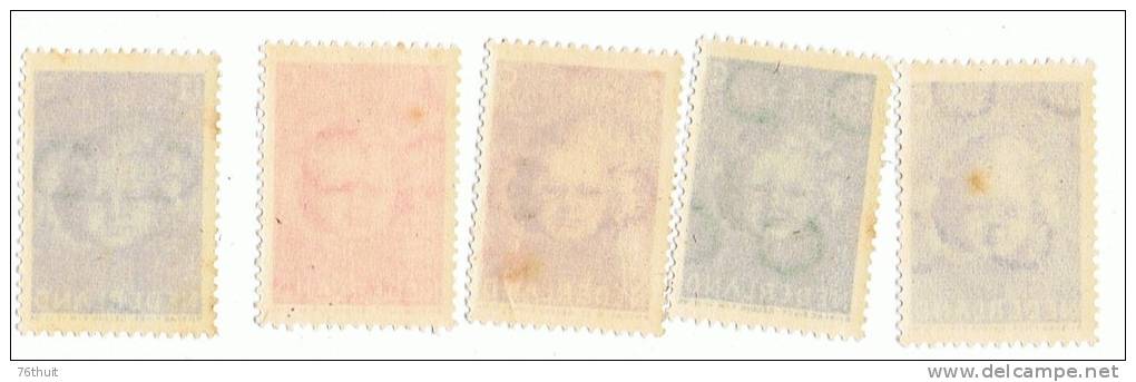 1945- NEDERLAND PAYS BAS - Oeuvres Pour L ´enfance- Voor Het Kind - Yvert & Tellier N°434 à 438 - Unused Stamps