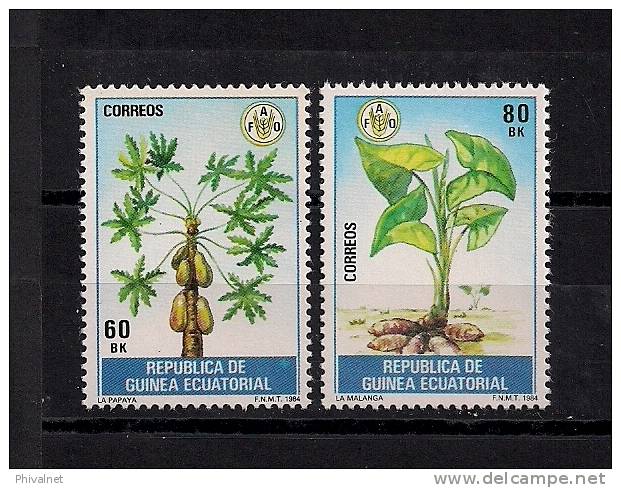 GUINEA ECUATORIAL, EDIFIL 55/56**, 1984,DIA MUNDIAL DE LA ALIMENTACIÓN - Guinée Equatoriale