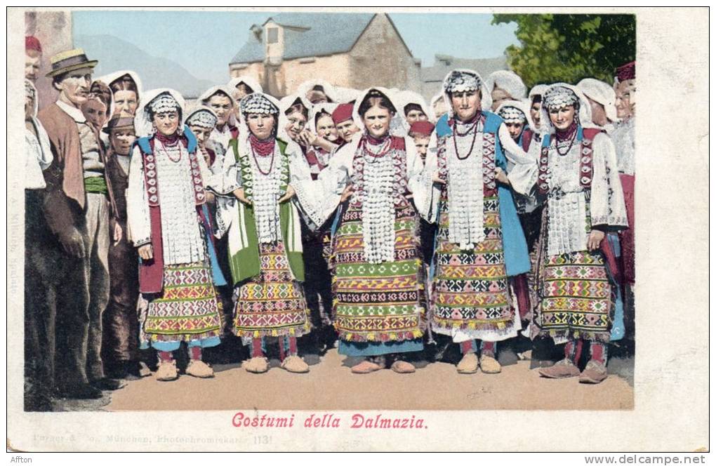 Costumi Della Dalmazia 1900 Postcard - Non Classificati