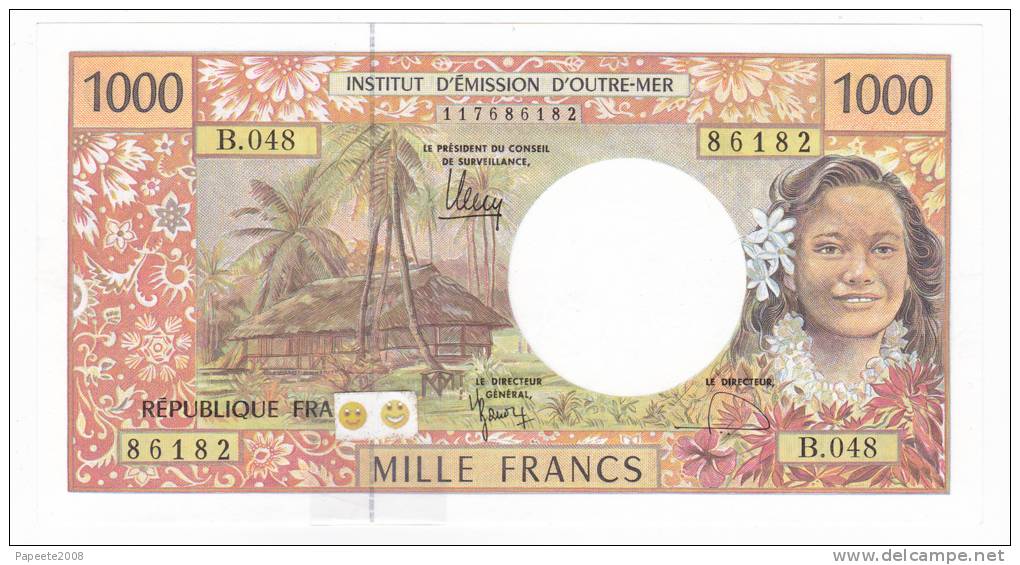 Polynésie Française / Tahiti - 1000 FCFP / B.048 / 2012 / Signatures Barroux-Noyer-Besse - Neuf / Jamais Circulé - Territoires Français Du Pacifique (1992-...)