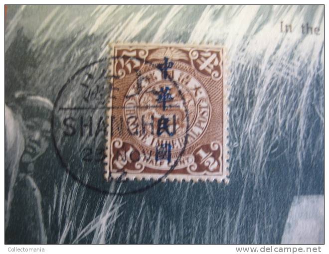 1 China Postcard -  Stamp   - In The Kangue - Photo By Denniston &amp; Sulvan - China