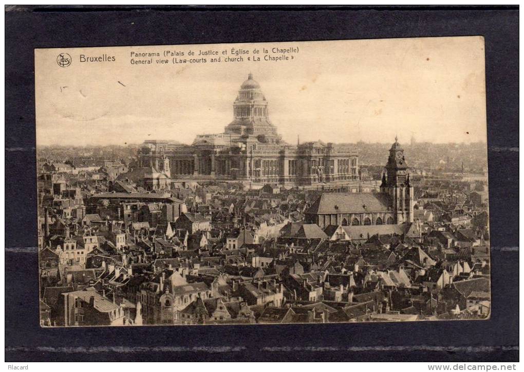 32152     Belgio,   Bruxelles,  Panorama (Palais  De  Justice  Et  Eglise  De La  Chapelle),  VGSB - Viste Panoramiche, Panorama
