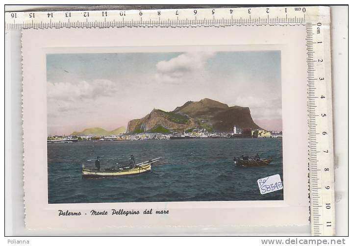 PO5854B# PALERMO - MONTE PELLEGRINO DAL MARE - Acquerellata  No VG - Palermo