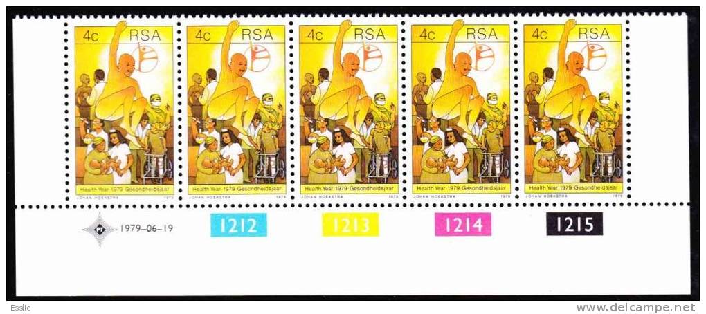 South Africa - 1979 - Health Year - Control Block - Unused Stamps