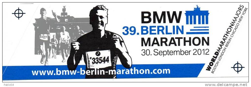 BERLIN MARATHON Maratona  Berlino Adesivo Sticker - Atletica