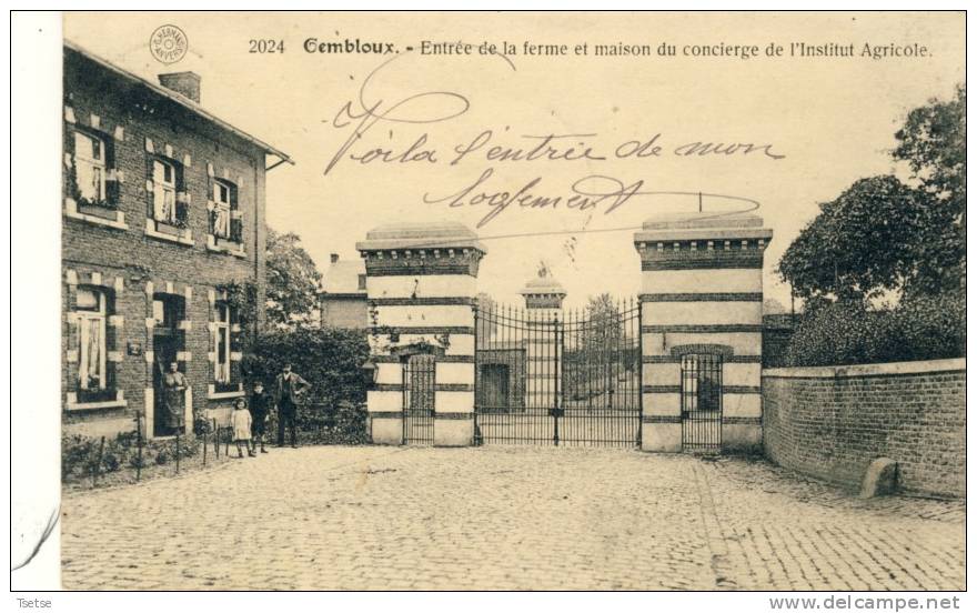 Gembloux - Entrée De La Ferme Et Maison Du Concierge De L'Institut Agricole-1919 ( Voir Verso ) - Gembloux