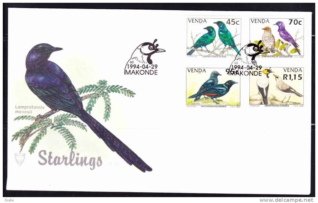 Venda - 1994 - Starlings (Birds) - First Day Cover - Venda