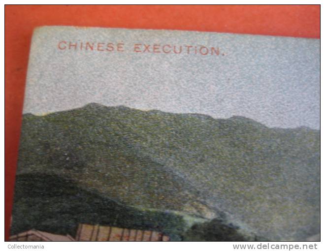 1 China Postcard - No Stamp  - Chinese Excecution - Chro. Edit. Kingshill. No 1008\25 - China