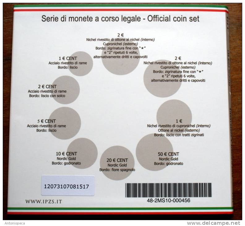 ITALY 2012 - THE OFFICIAL COIN SET  2012 - Italia