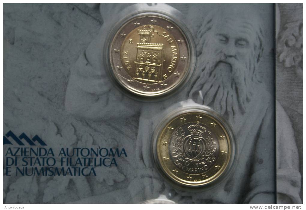 SAN MARINO 2012 - THE OFFICIAL COIN SET  2012