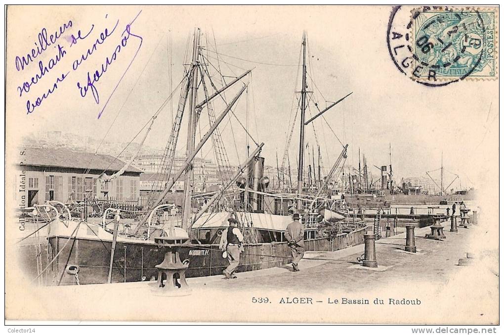 ALGER BASSIN DU RADOUB 1906 - Algeri