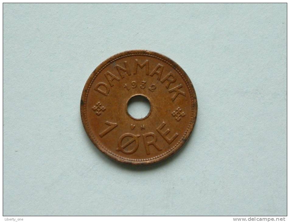 1932 - 1 ORE / KM 826.2 ( Uncleaned - For Grade, Please See Photo ) ! - Danemark