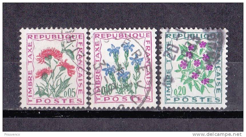 FRANCE 1964-71  TAXE   95 96 98  TB - 1960-.... Oblitérés