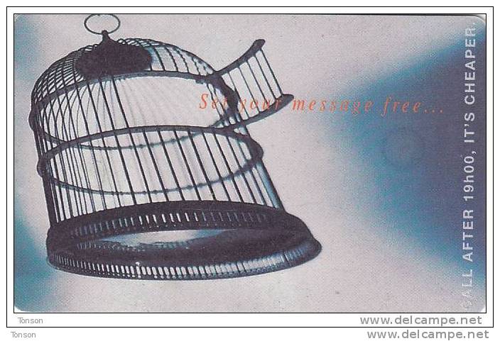 Namibia, NMB-070, Set Your Message Free 2, Bird Cage, 2 Scans. - Namibia