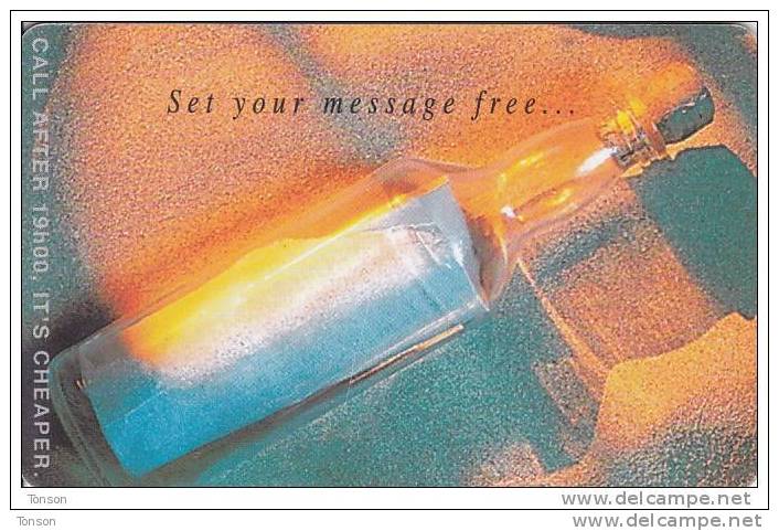 Namibia, NMB-072, Set Your Message Free 2, Message In A Bottle, 2 Scans. - Namibia