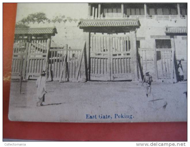 1 China Postcard - Nice Stamp  -east Gate - Peking  Pékin - China