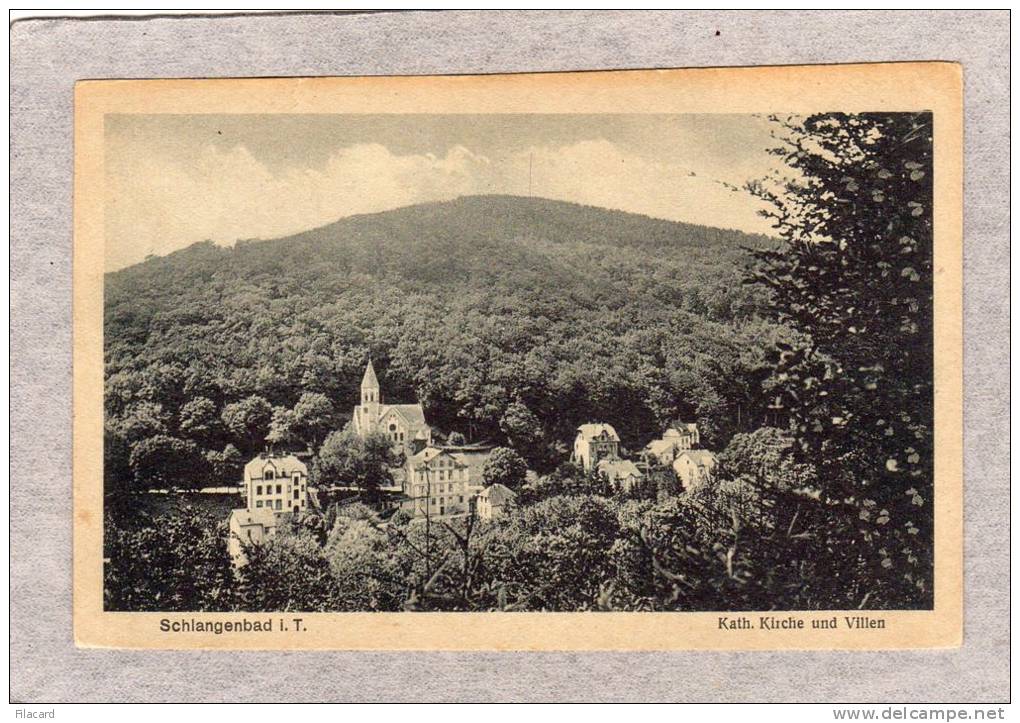 32270     Germania,    Schlangenbad  I.  T.,  Karh.  Kirche  Und  Villen,  NV  (scritta) - Schlangenbad