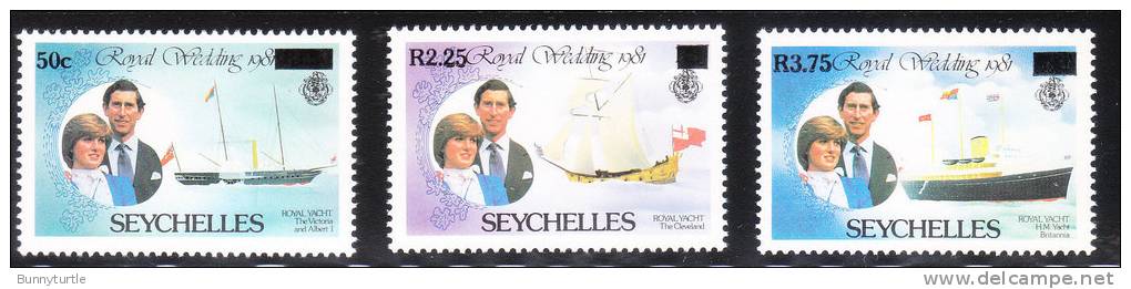 Seychelles 1983 Wedding Ship Surcharged MNH - Seychelles (1976-...)