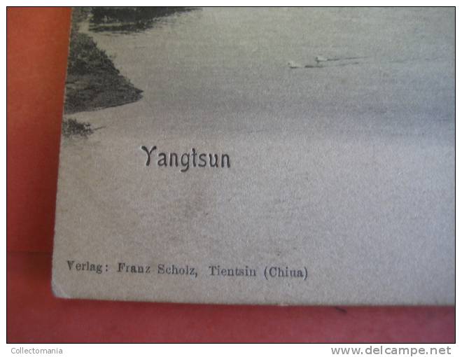 1 China Postcard - Nice Stamp - Yangtsun Village, Small Community VERLAG : Franz Scholz TIENTSIN -card Older Than 1905 - Cina