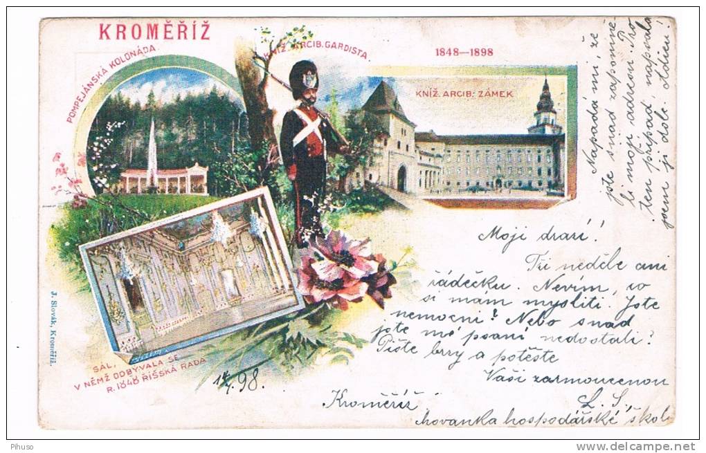 CZ-79    KROMERIZ :  Litho - Boehmen Und Maehren