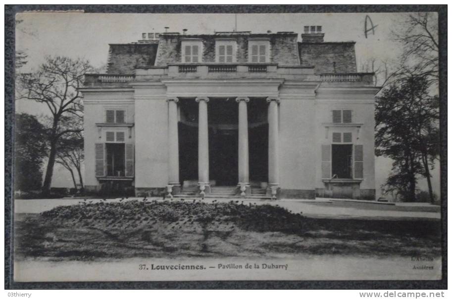 CPA 78 LOUVECIENNES PAVILLON DE LA DUBARRY Voyagee 1913 - Louveciennes