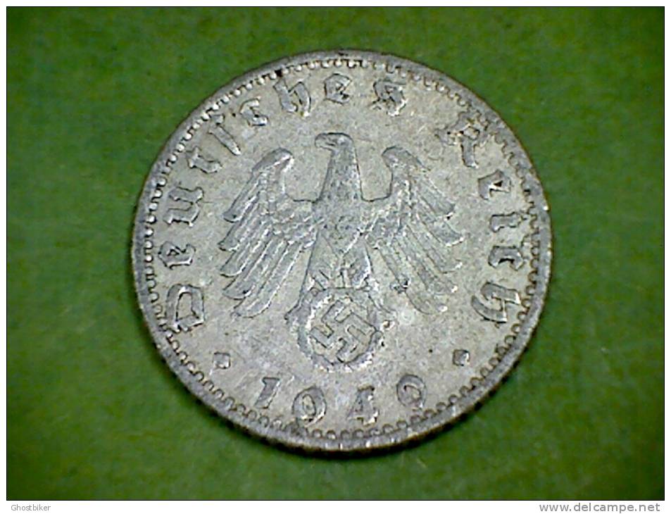 Germany - 1940 A - 50 Reichspfennig - 50 Reichspfennig