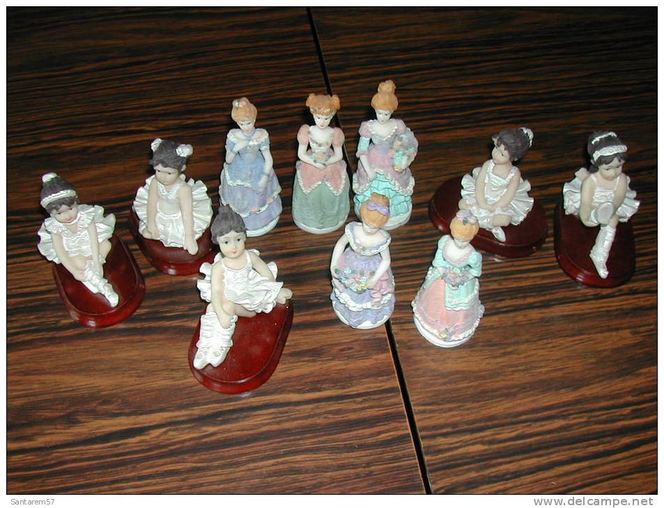 Lot De 10 Figurines En Résine - Autres & Non Classés