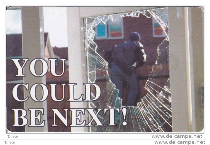 Namibia, NMB-109, Stop Crime, Broken Window, 2 Scans. - Namibia