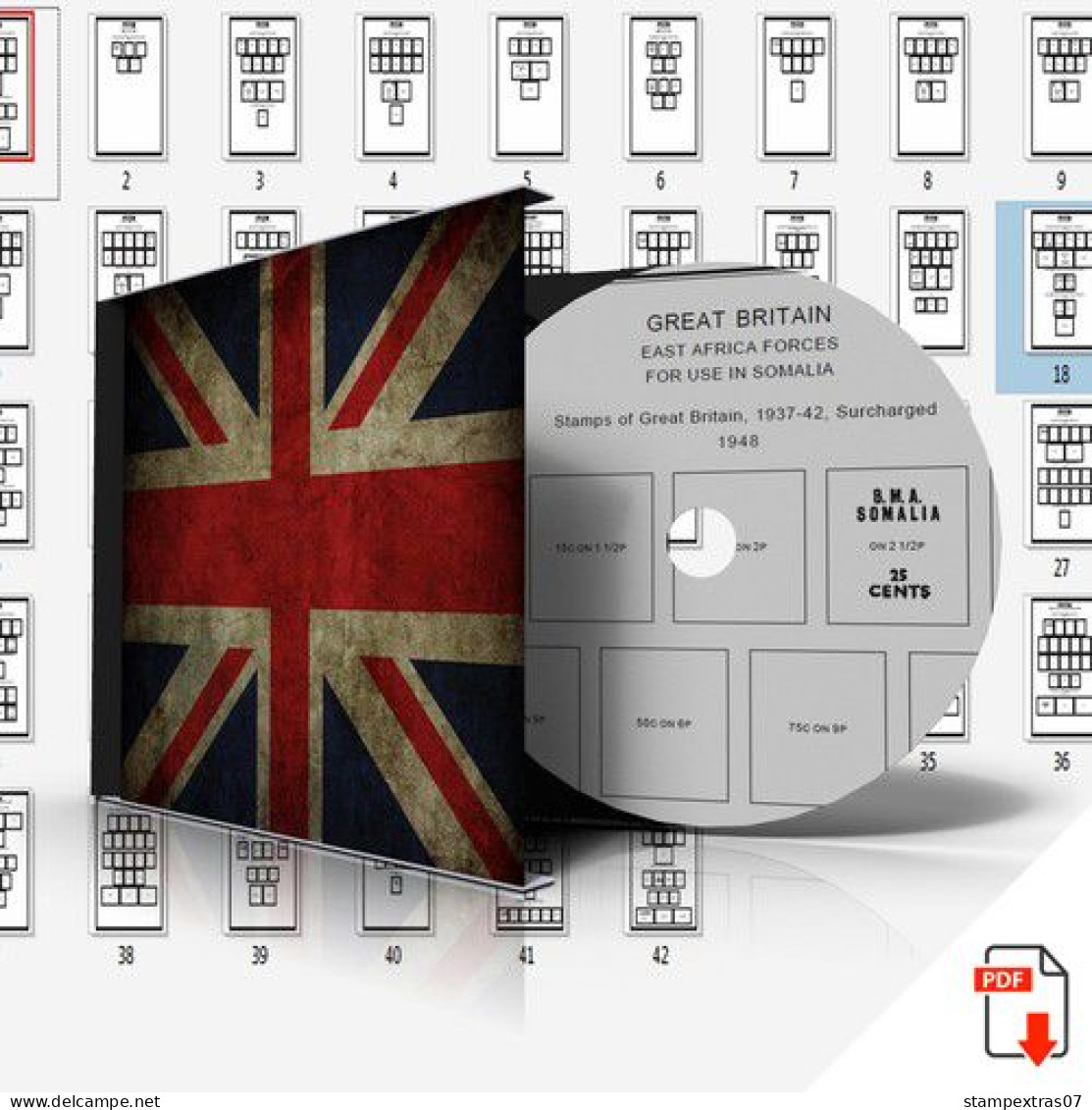 GREAT BRITAIN ADDITIONS STAMP ALBUM PAGES 1937-2011 (107 Pages) - Inglese