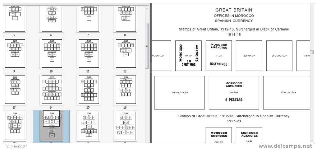 GREAT BRITAIN ADDITIONS STAMP ALBUM PAGES 1937-2011 (107 pages)