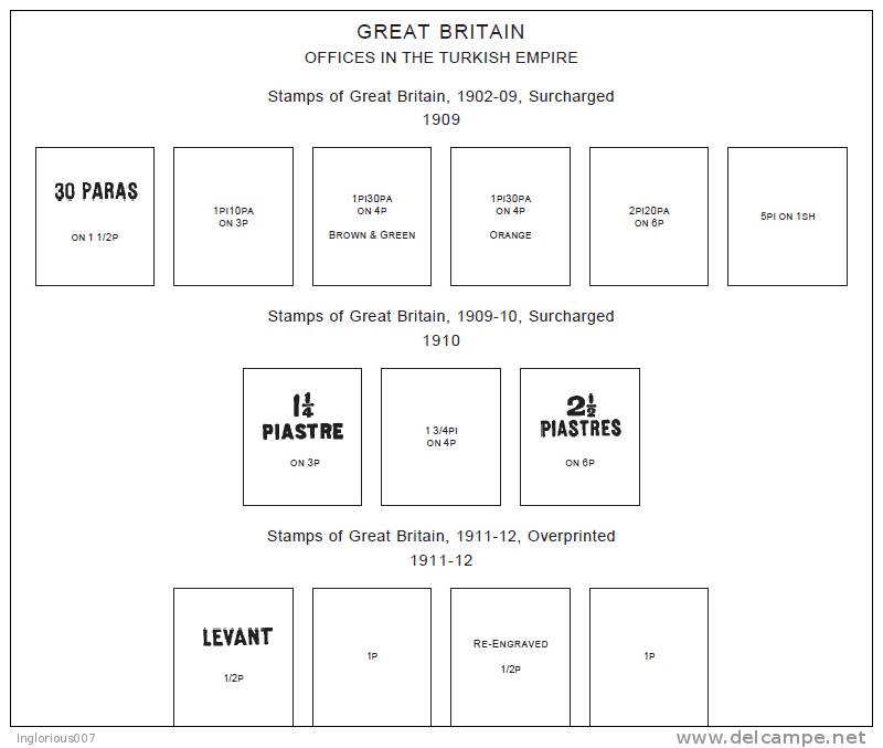 GREAT BRITAIN ADDITIONS STAMP ALBUM PAGES 1937-2011 (107 pages)