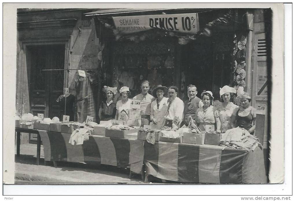 FETE COMMERCIALE 1934 - CARTE PHOTO - Altri & Non Classificati