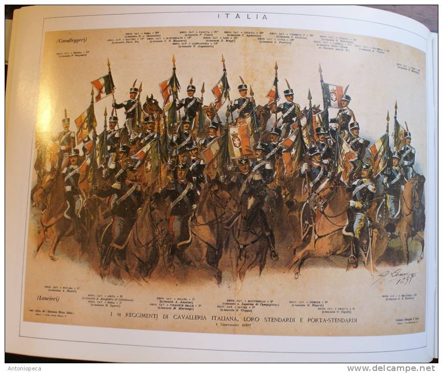 ESERCITI EUROPEI DEL 1800 - 24 TAVOLE DI UNIFORMI MILITARI EUROPEE DI QUINTO CENNI - Italien