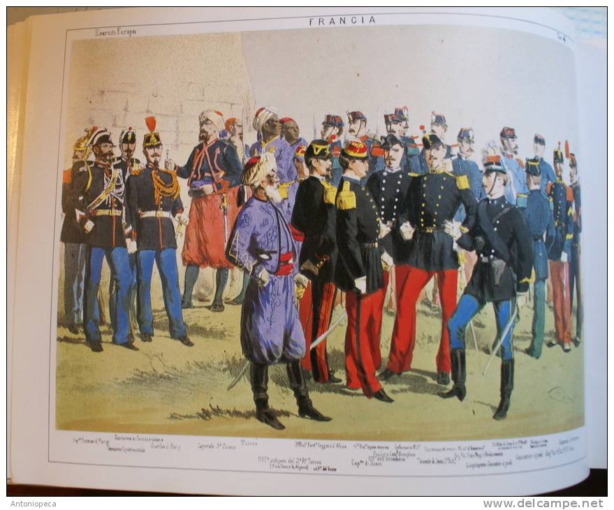 ESERCITI EUROPEI DEL 1800 - 24 TAVOLE DI UNIFORMI MILITARI EUROPEE DI QUINTO CENNI