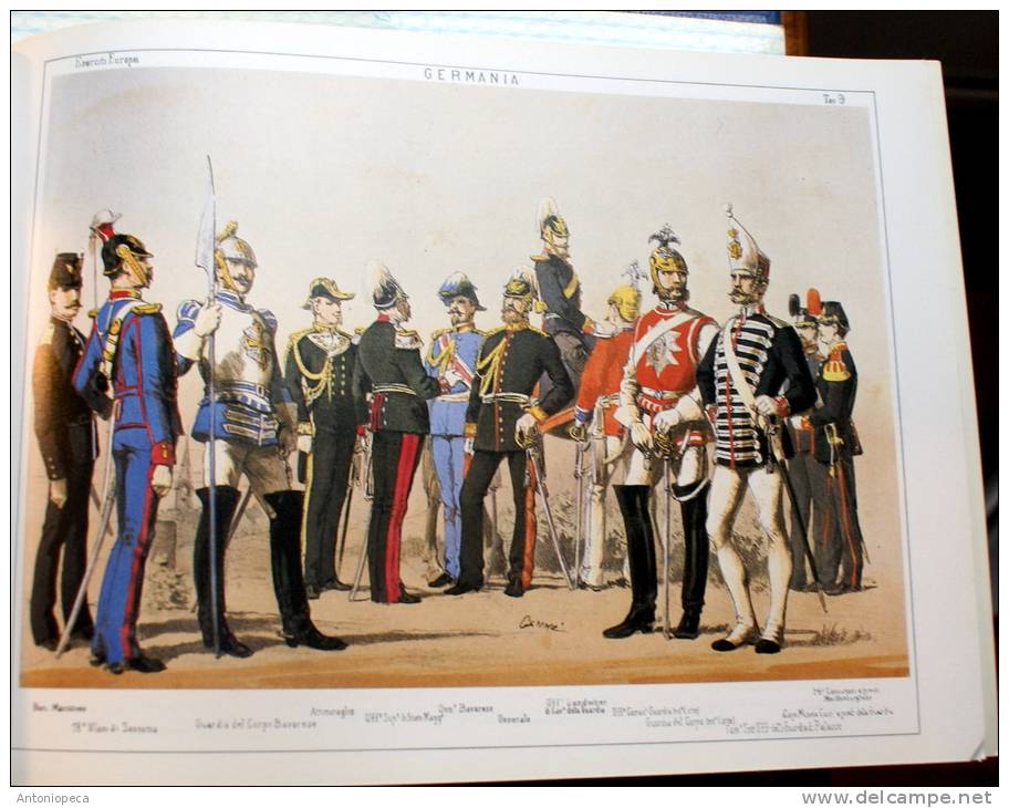 ESERCITI EUROPEI DEL 1800 - 24 TAVOLE DI UNIFORMI MILITARI EUROPEE DI QUINTO CENNI