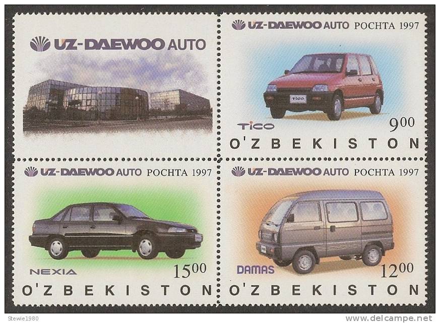 UZBEKISTAN 1997 - UZ-Daewoo, Cars - Set MNH - Oezbekistan