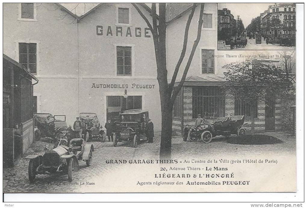 LE MANS - Grand Garage Thiers - 20 Avenue Thiers - Agents Régonaux Des Automobiles PEUGEOT - Le Mans