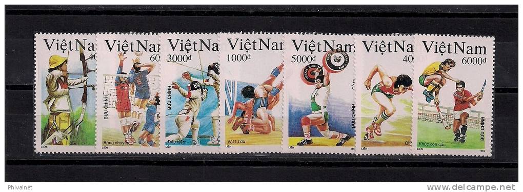 VIETNAM, YVERT 1294/1300**, TEMA DEPORTES - Otros & Sin Clasificación