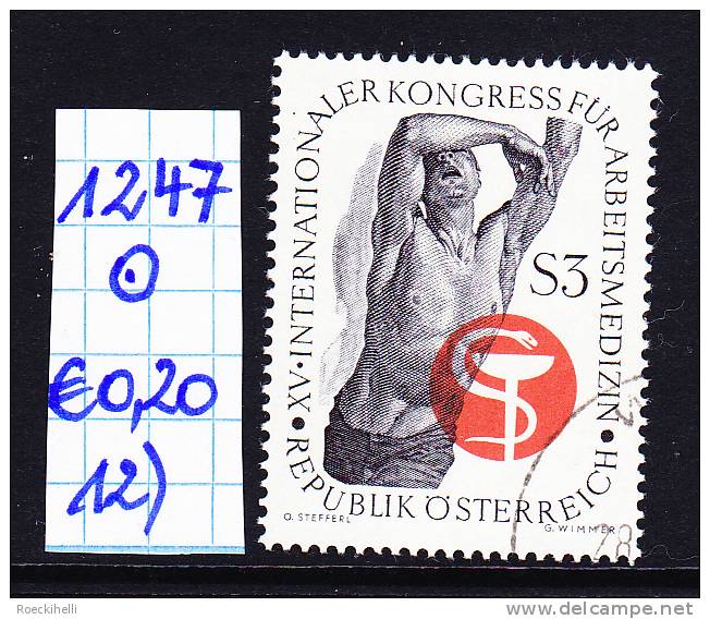19.9.1966 - SM "XV. Internationaler Kongress für Arbeitsmedizin" -  o gestempelt - siehe Scan (1247o 01-24)