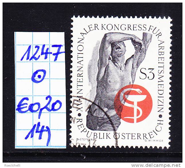 19.9.1966 - SM "XV. Internationaler Kongress für Arbeitsmedizin" -  o gestempelt - siehe Scan (1247o 01-24)